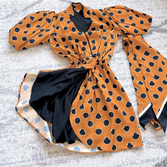 Johanna Ortiz Eccentric Words Mini Dress Size 0 - Picture 14 of 15